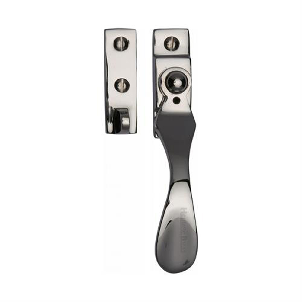 Heritage Brass Spoon Casement Fastener (Weather Stripped) - Polished Nickel